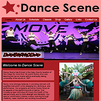 Dance Scene: Website for Dance Classes
