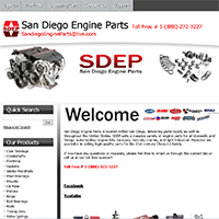 San Diego Engine Parts: Website for Engine Parts in San Diego